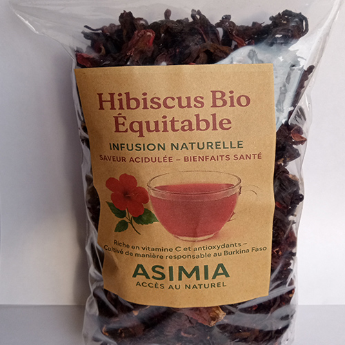 Hibiscus Séché Bio – Natural & Fair Trade Tea 135g - Image 2